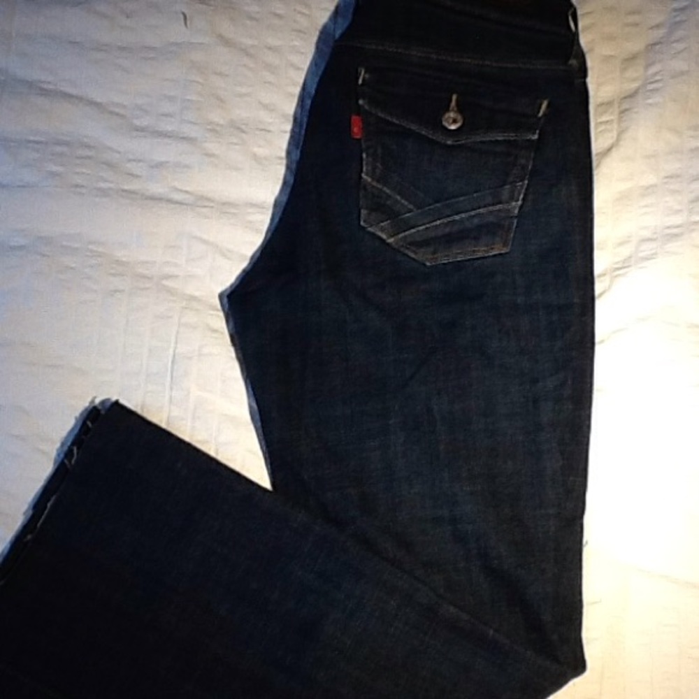 Levi's premium flare ankle cutoffs, sze 10